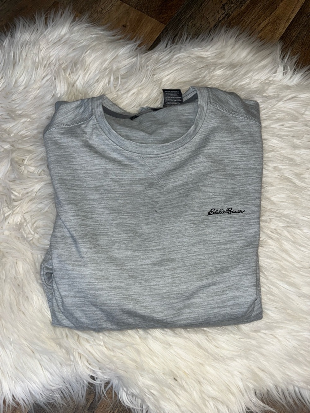 Eddie Bauer Men's Active Tee Crewneck Moisture Wicking Long Sleeve T-Shirt